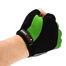 Велоперчатки PowerPlay 5041 A Черно-зеленые S, фото 2