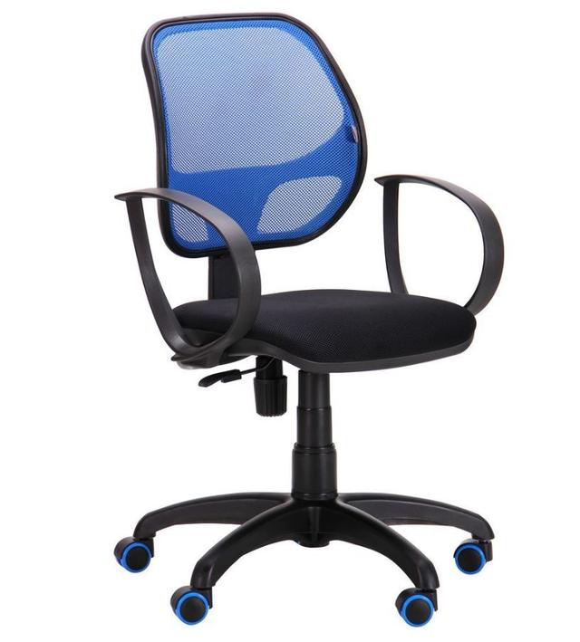 Кресло Бит Color/АМФ-8 сиденье Сетка черная/спинка Сетка синяя