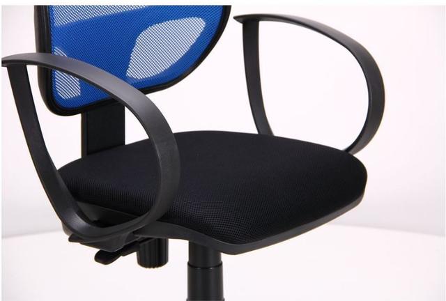 Кресло Бит Color/АМФ-8 сиденье Сетка черная/спинка Сетка синяя (фото 7)