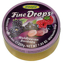 Леденцы (конфеты) Woogie Fine Drops (мелкие капли) микс лесная ягода  Австрия 200г