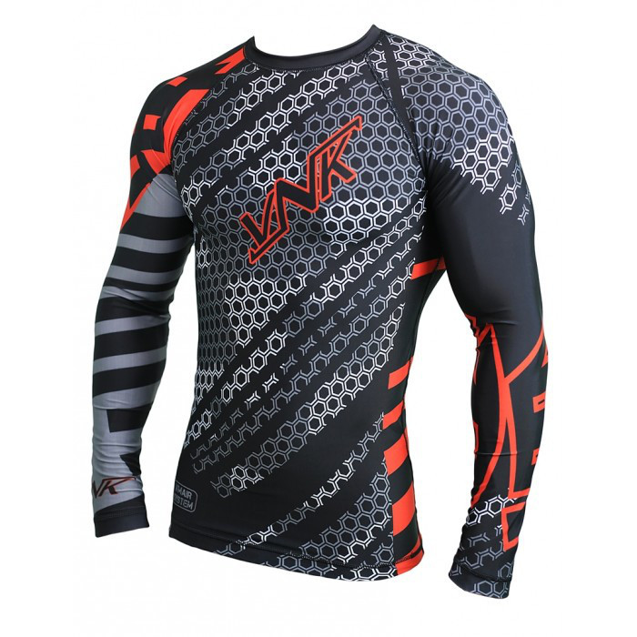 

Рашгард с длинным рукавом V`Noks VNK Contact Red L, Серо-красный