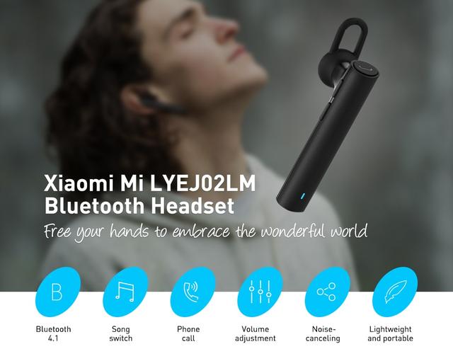 Bluetooth-гарнитура Xiaomi Mi Bluetooth Headset Black ZBW4348CN Черная