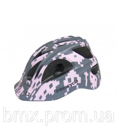 

Шолом Green Cycle SPACE INVADER grey-pink 54-58см