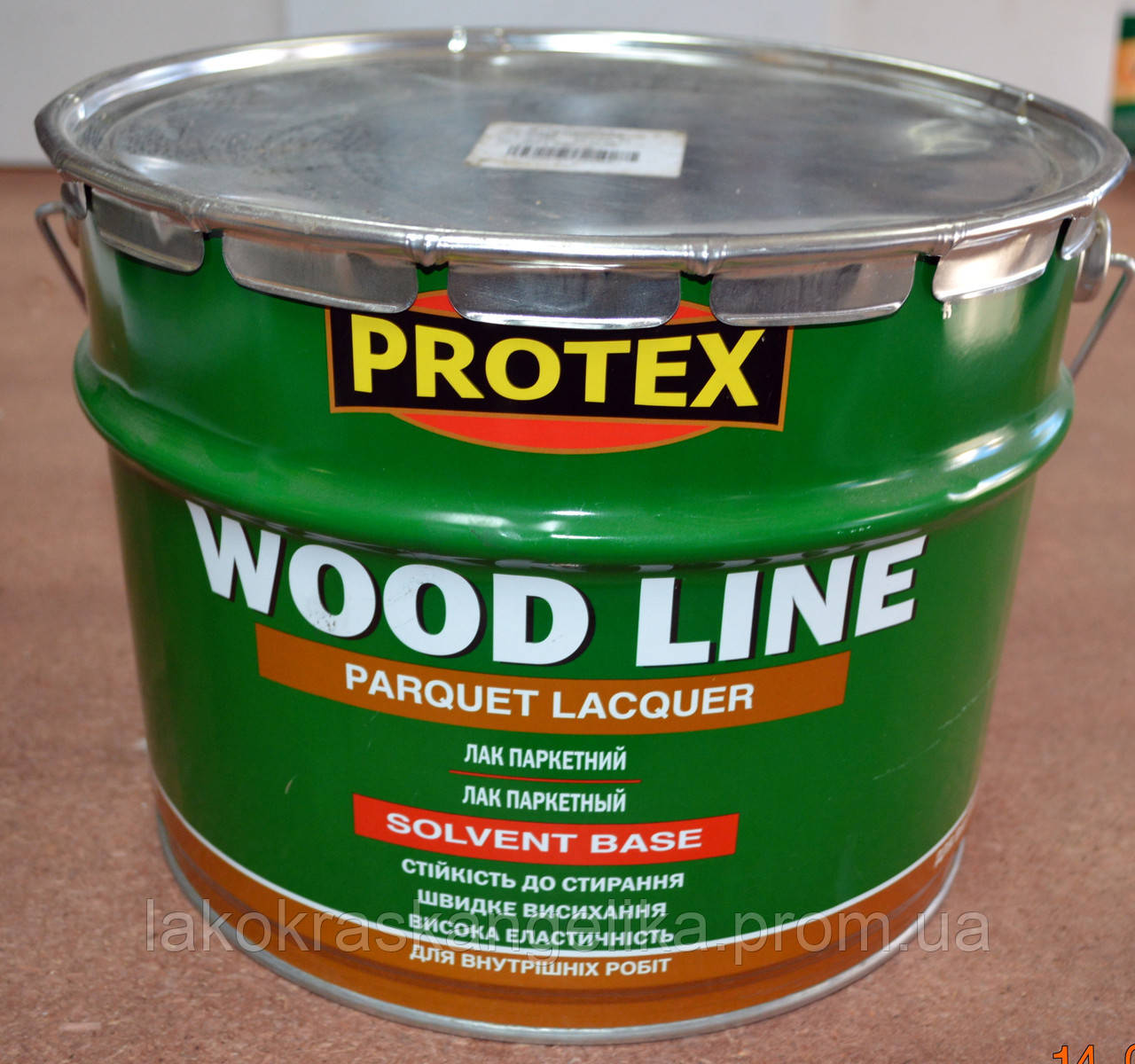 

Лак паркетный полиуретановый ( глянцевый) Wood Line Parquet Lacquer Protex 10 л