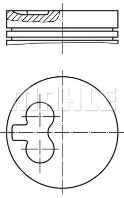 

Поршень AUDI 100, VOLVO 240, VW GOLF II, VW LT 28-35 I 0295502 MAHLE