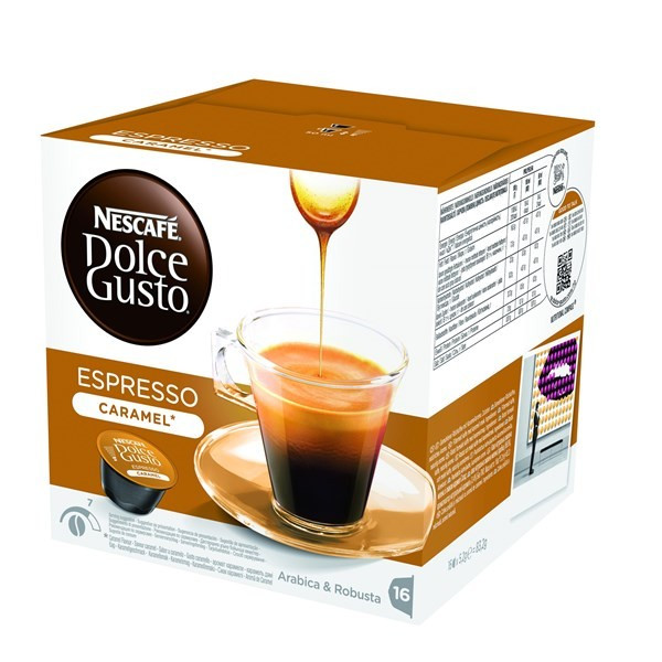 Кофе в капсулах NESCAFE Dolce Gusto Espresso Caramel 16 шт. (Нескафе ДНет в наличии