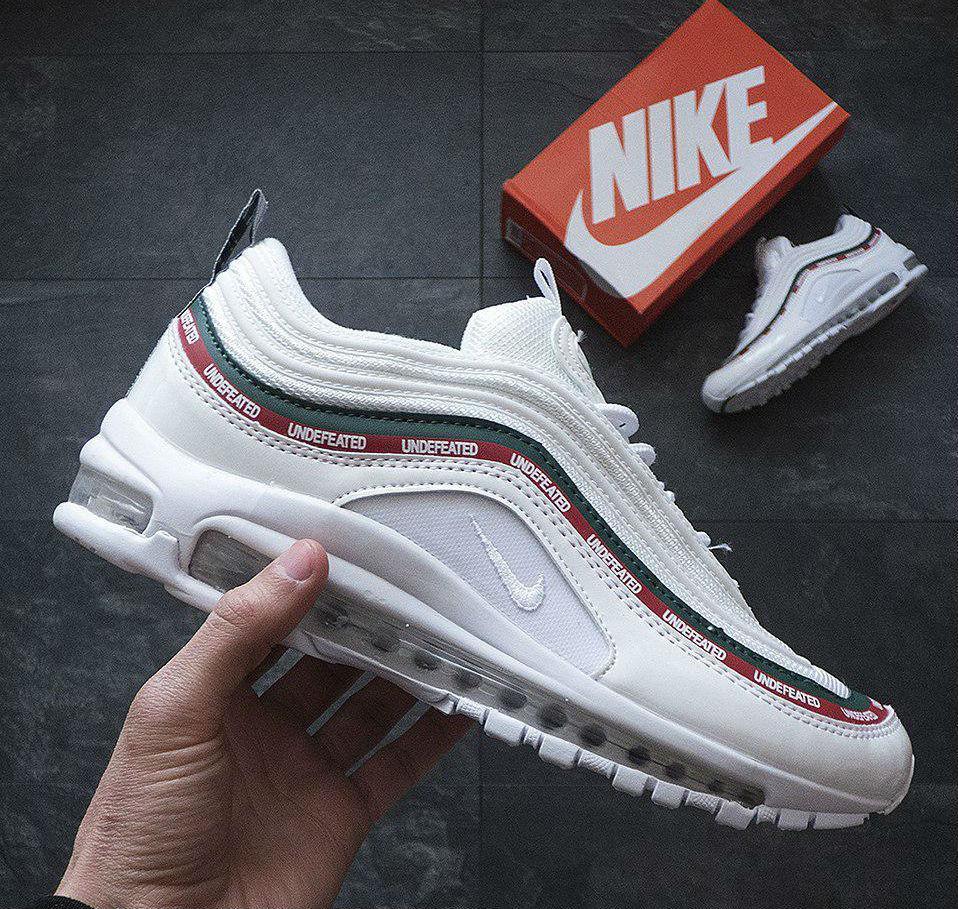 

Air Max 97 Undefeated White | кроссовки мужские и женские; белые; весенние/летние; рефлектив; Найк, Белый