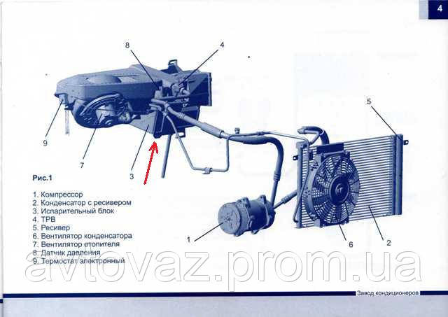 Заводской кондиционер ваз 2110