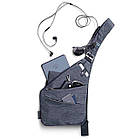 [ОПТ] Мужская сумка через плечо Кобура РЮКЗАК Cross Body (Синяя), фото 5