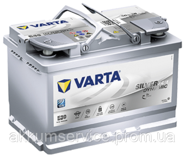 

Аккумулятор автомобильный VARTA START-STOP PLUS 70AH R+ 760A (E39) AGM