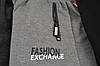 Штани спортивні чоловічі трикотажні під манжет з блискавками на кишенях Fashion Exchange M - XL залишок, фото 4