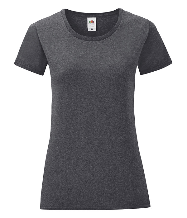 

Женская однотонная футболка Iconic M, HD Темно-Серый Меланж