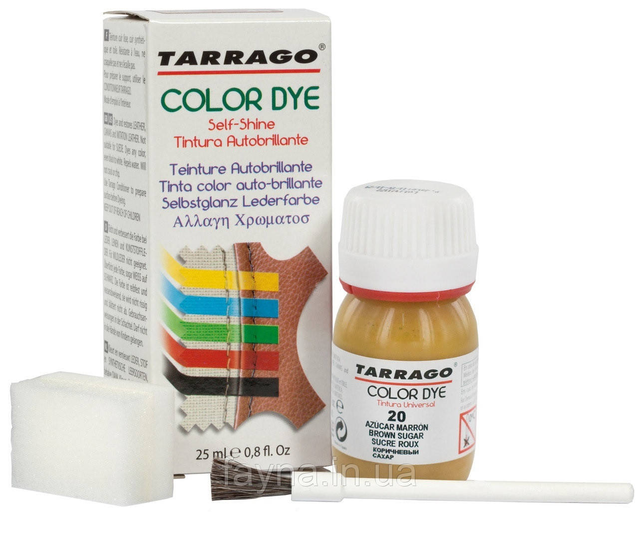 

Краситель для гладкой кожи и текстиля Tarrago Color Dye Коричневый сахар