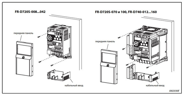 Частотный преобразователь Mitsubishi FR-D740-036-EC 