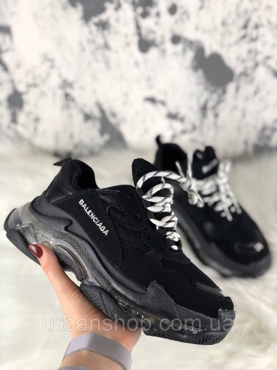 Triple s high trainers Balenciaga Blue size 42 EU in Other