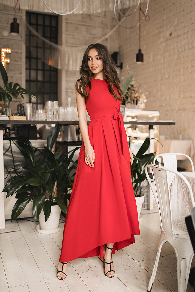 Женское платье красный 1159-2 S,M,L,XL