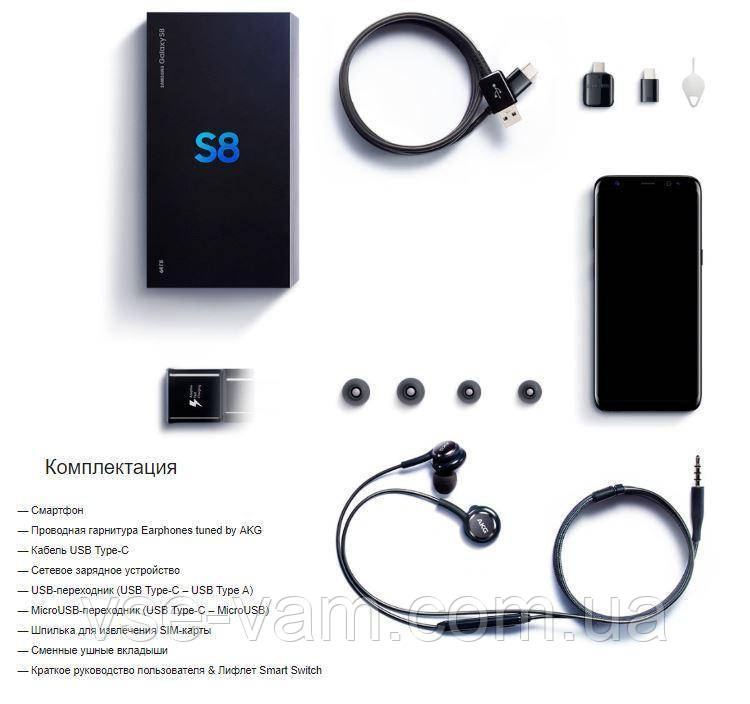Samsung Galaxy S8 PLUS DUO 64gb Black Фото 2