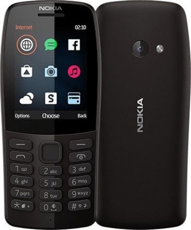 

Мобильный телефон Nokia 210 Dual Sim Black, 2.4 (320х240) TN / клавиатурный моноблок / Mediatek MT6260A / ОЗУ