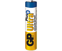 Батарейка щелочная GP 24AUP-S2 Ultra Plus Alkaline LR3 AAA минипальчиковая (трей)