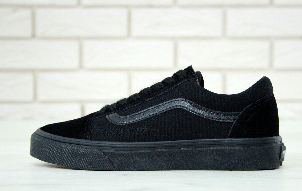 Черные кеды vans old school