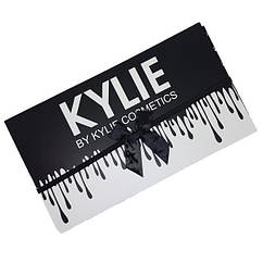 Набор жидких матовых помад Kylie Black edition черный с бантиком 12 штук | помада Кайли