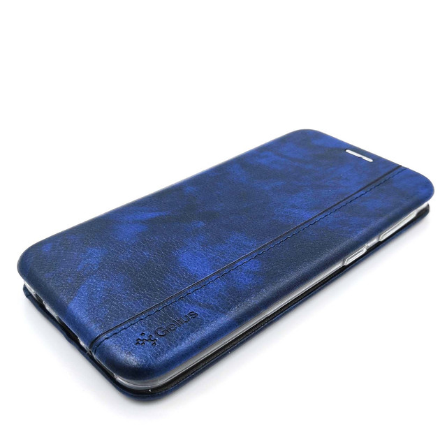 Samsung Galaxy A40 чохол книжка Gelius, З високоякісної еко шкіри темно-синій