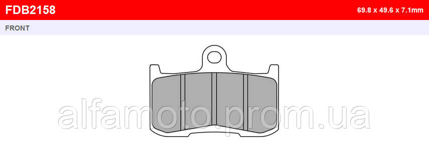 

Тормозные колодки FE FDB2158ST