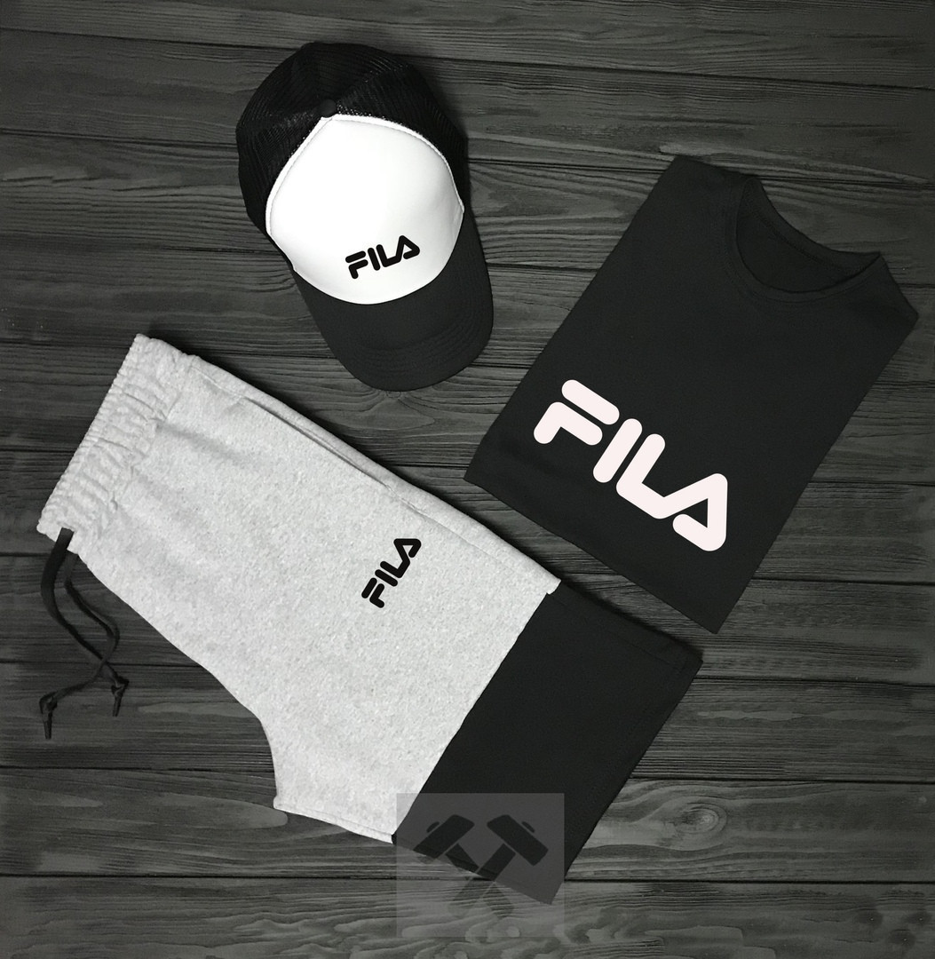 

Мужской летний костюм Fila (Фила) комплект 3 в 1