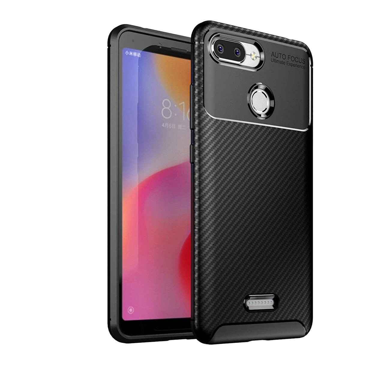 

Чехол Carbon Case Xiaomi Redmi 6 Черный