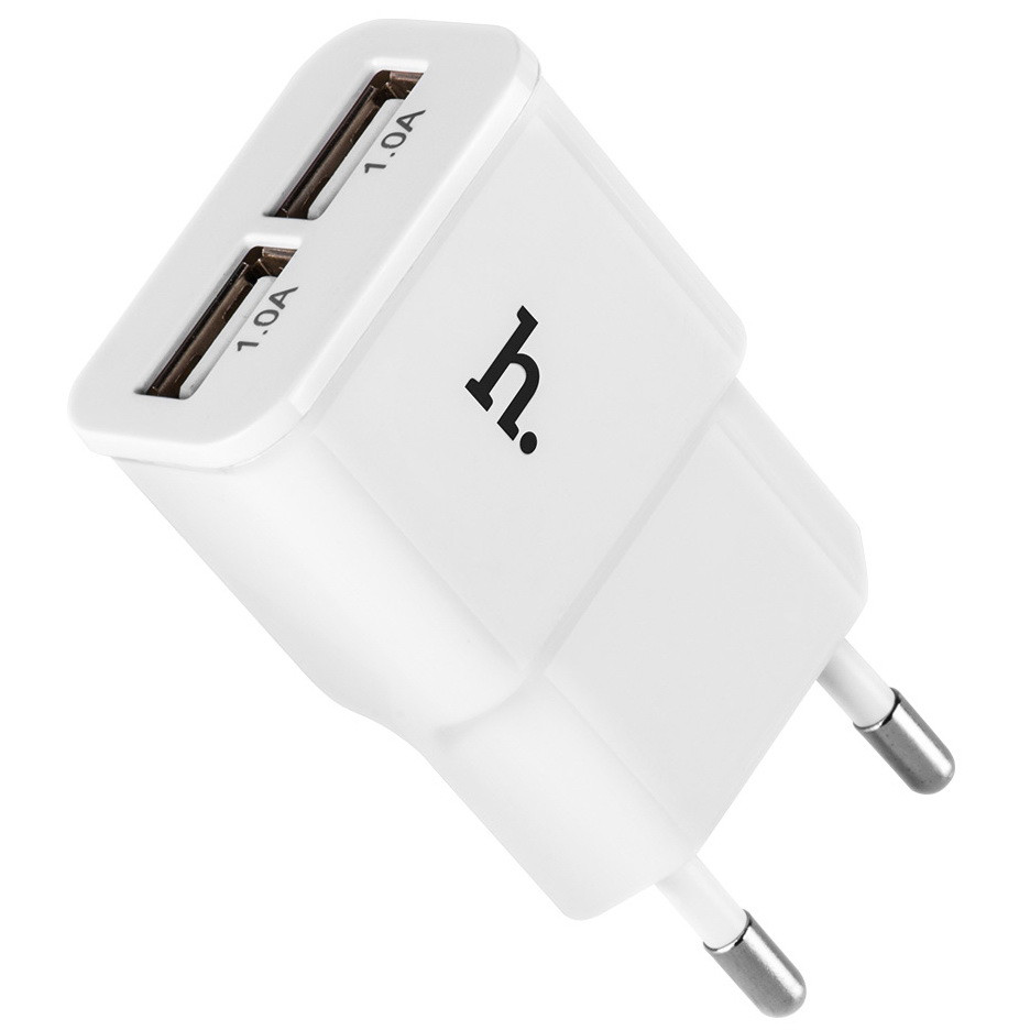 

Сетевое зарядное устройство Hoco UH202 (2USB 2.1А) White, Белый