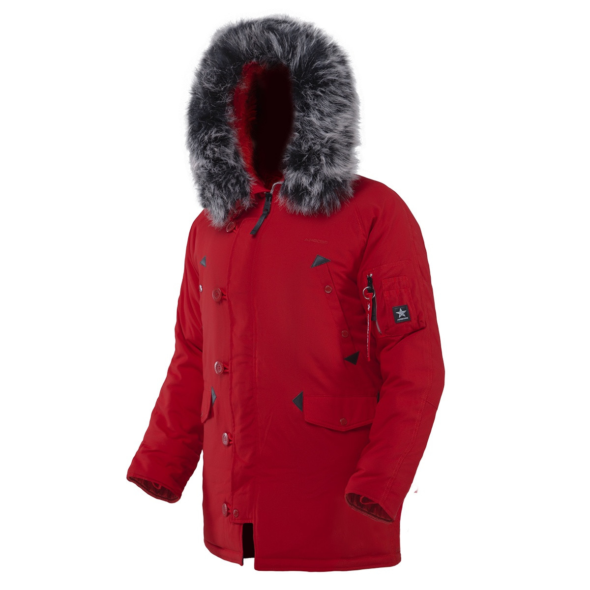 Мужская куртка аляска Airboss Snorkel Parka  (красная)