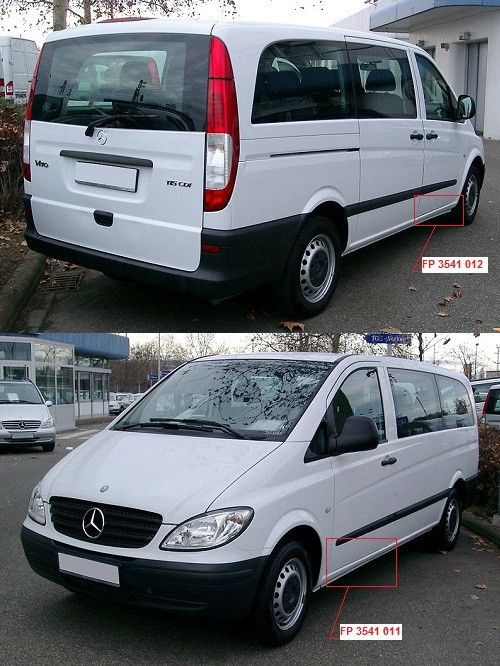 

Порог правый Mercedes VITO 03-10 под дверью (FPS)