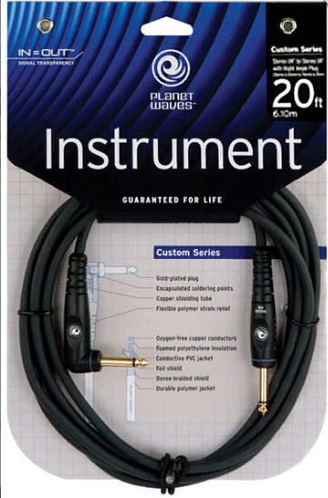 

PLANET WAVES PW-GRA-20 Custom Series Instrument Cable 20ft Инструментальный кабель