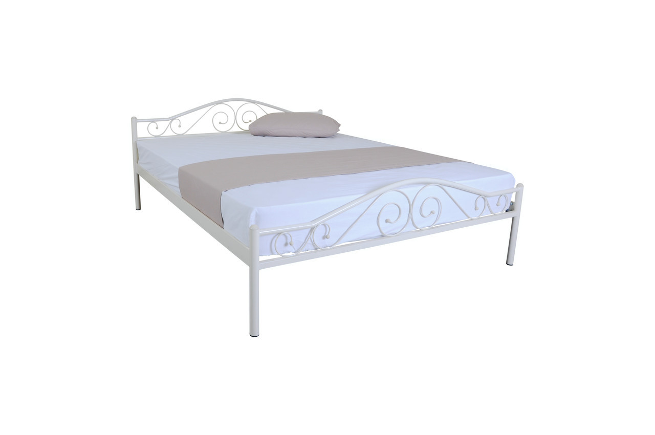

Кровать металлическая двуспальная Элис Люкс Melbi. Двоспальне металеве ліжко 190х180, розовая