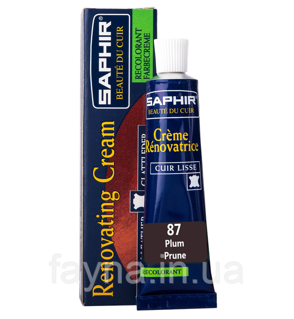 

Жидкая Кожа (крем) Saphir Creme Renovatrice, 25мл Слива