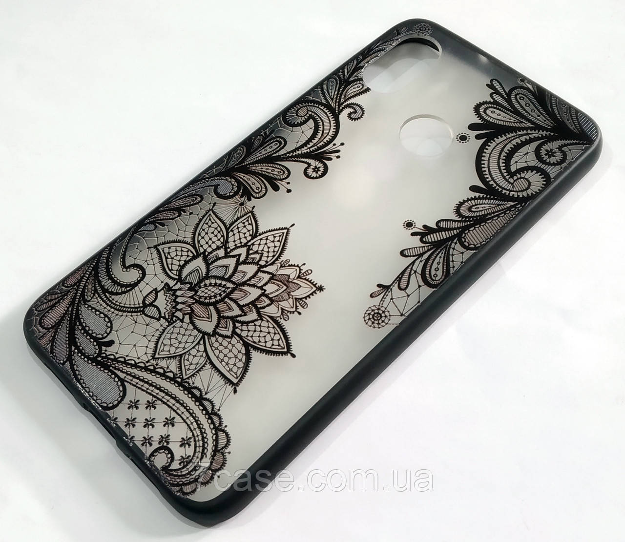 

Чехол Yotoo пластиковый для Xiaomi Mi 8 с рисунком цветы 1, Черный