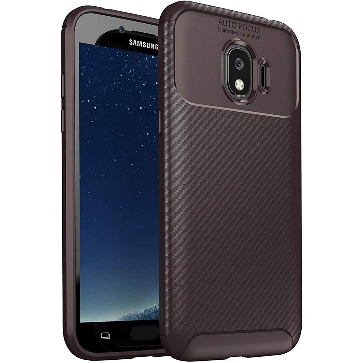 

Чехол Carbon Case Samsung J2 Pro 2018 Коричневый