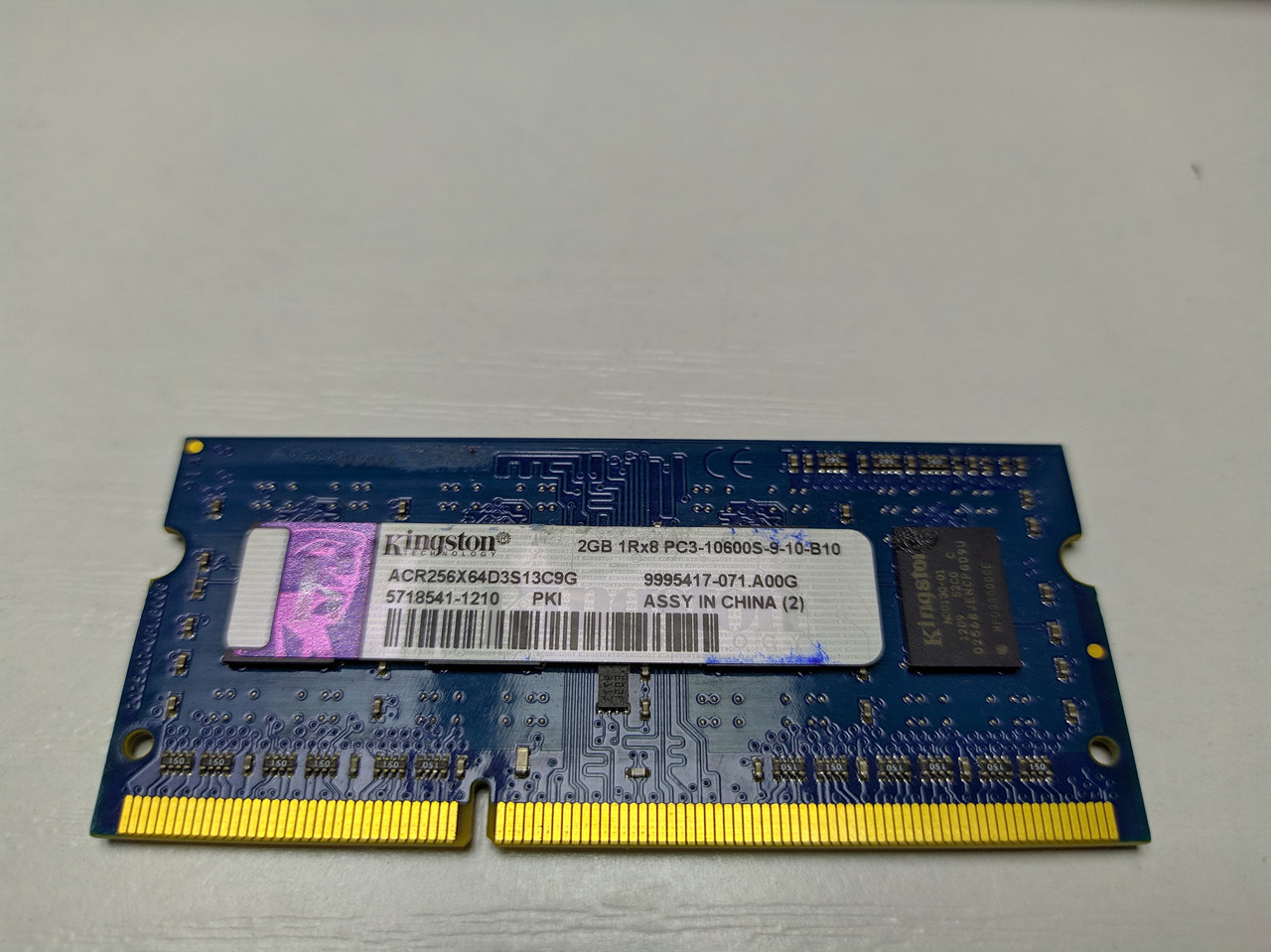 Оперативная память для ноутбука (ОЗУ) Kingston 2GB 10600S-9 DDR3-1333MНет в наличии