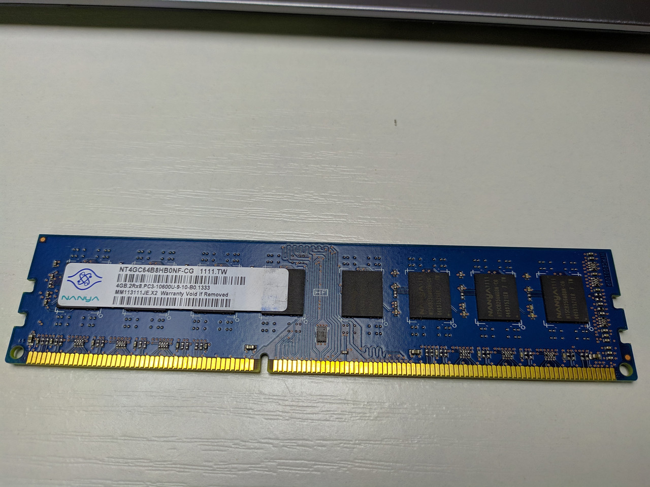 Оперативная память (ОЗУ) Nanya DDR3 4GB PC3-10600U 1333Mhz (NT4GC64B8HНет в наличии