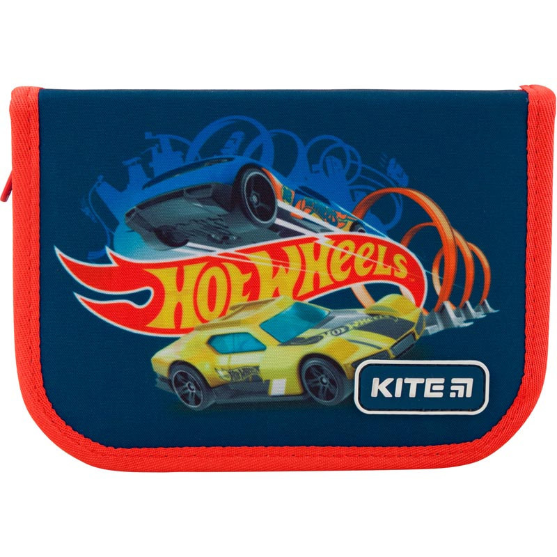 

Пенал с наполнением Kite Hot Wheels HW19-622H-1, 1 отделение, 2 отворота