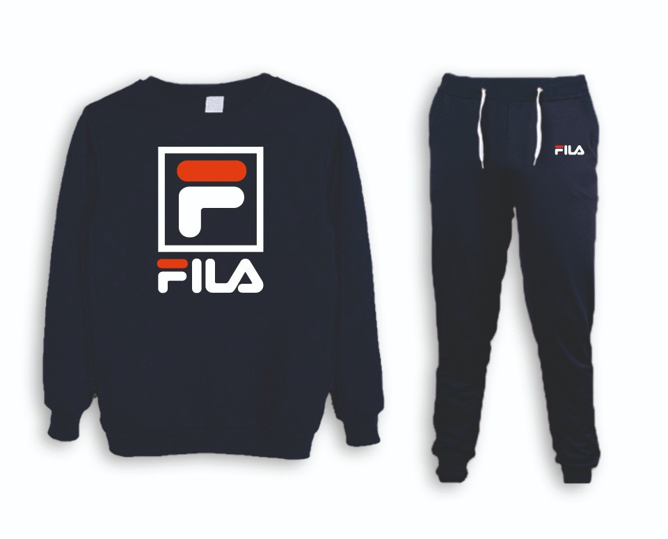 

Спортивный мужской Зимний костюм Fila (Фила), Темно-синий