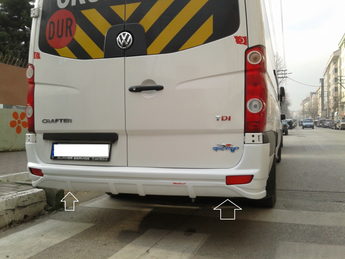 

Накладка на задний бампер V1 (под покраску) Mercedes Sprinter 2006-2018 гг.
