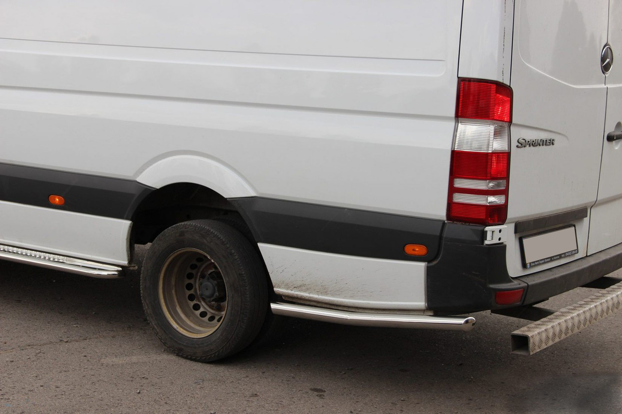 

Боковые трубы за задним колесом (2 шт, нерж) Mercedes Sprinter 2006-2018 гг.
