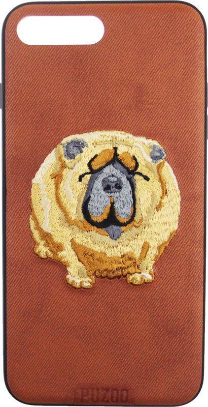 

Чехол-накладка PUZOO TPU+TPU with stitchwork craft Ballon Dog iPhone 7 Plus/8 Plus Brown #I/S