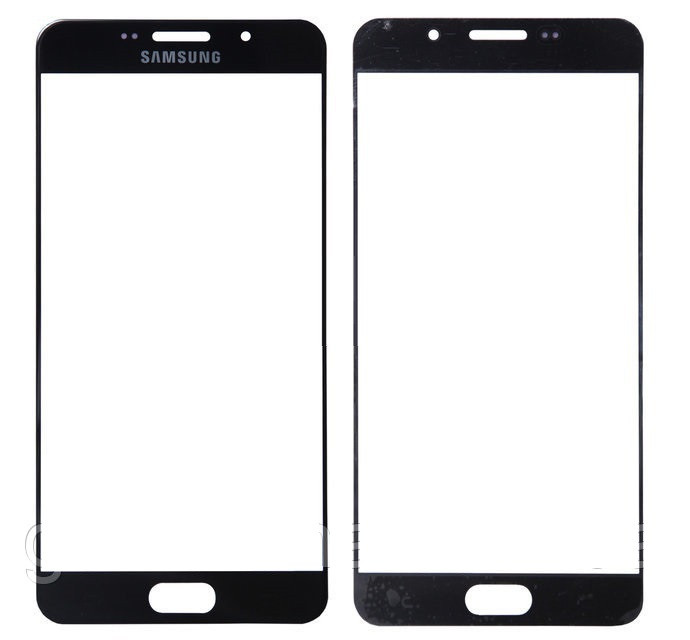 Стекло экрана Samsung A710F Galaxy A7 (2016) чёрное + ОСА пленка