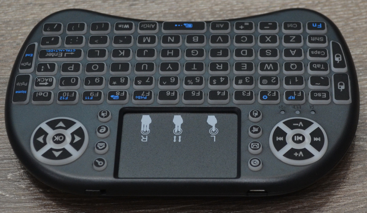 Беспроводная клавиатура ПОДСВЕТКА Rii mini i8, мышь/пульт для Смарт TV, Клавиатура тачпад Android оригинал, фото 2
