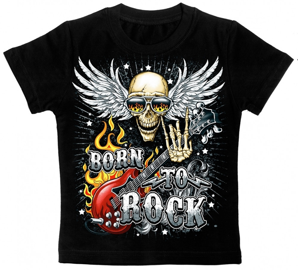 

Детская футболка Born to Rock, Размер 6-7 лет