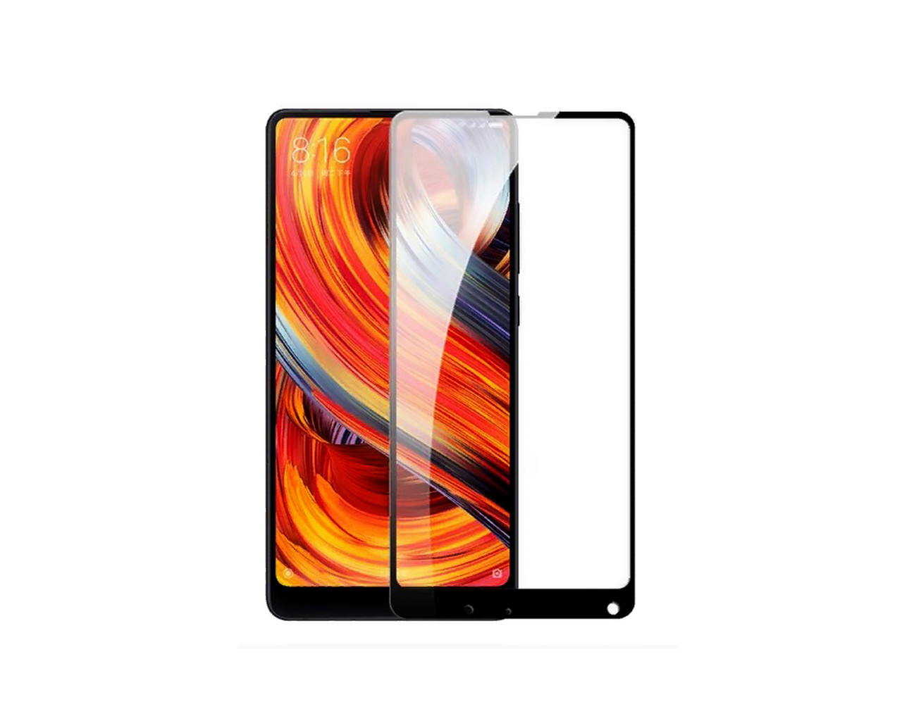 

Защитное 3D стекло Full Cover для Xiaomi Mi Mix 2S Black (1918), Черный