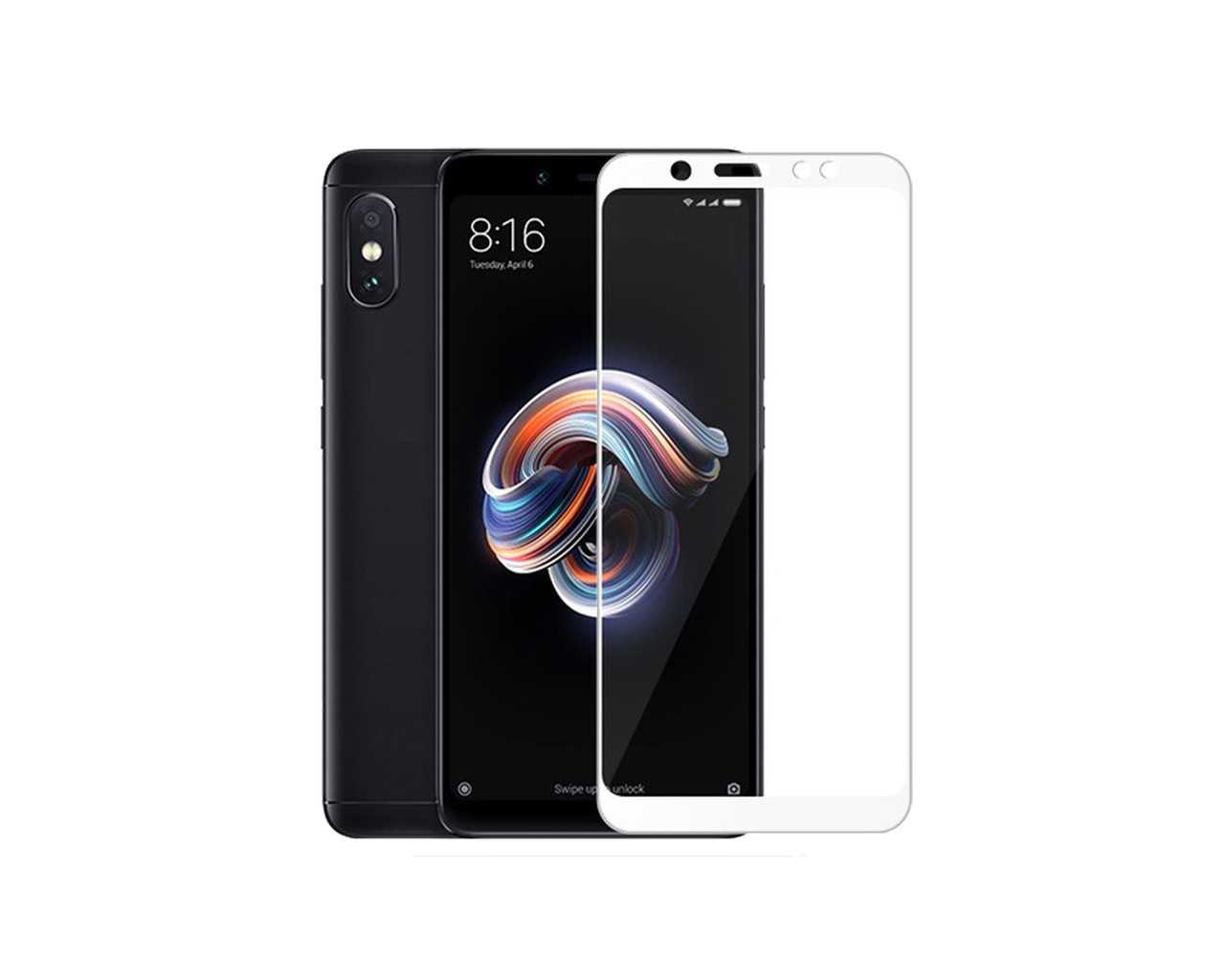 

Защитное 3D стекло Full Cover для Xiaomi Redmi Note 5 White (1928), Белый