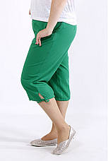 Жіночі літні брюки, бриджі лляні великих батальних розмірів 42-74, фото 3